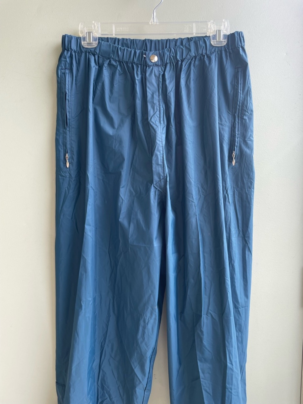 Vintage Pelzer Rainwear Blue Gore-Tex Pants Zipped Sides Sz Large Made in USA